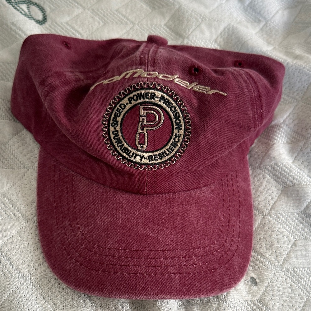 Burgundy Embroidered Cap
